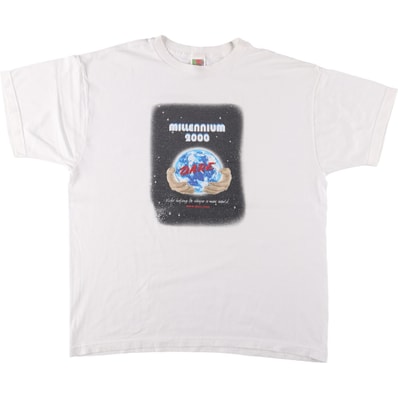 古着 00年代 フルーツオブザルーム FRUIT OF THE LOOM プリントTシャツ メンズXL相当/eaa489307