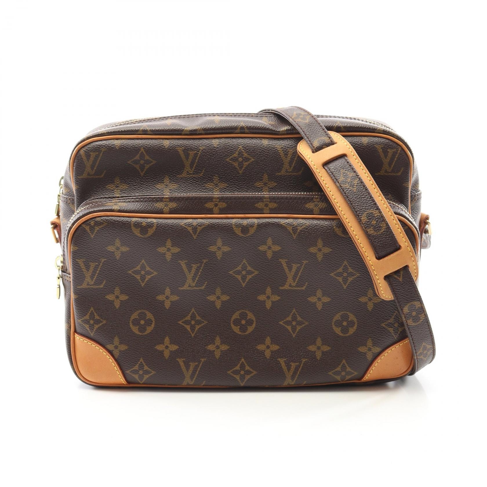 ルイ・ヴィトン LOUIS VUITTON ナイル ショルダーバッグ バッグ PVCコーティングキャンバス レザー モノグラム レディース ブラウン系 M45244 【中古】