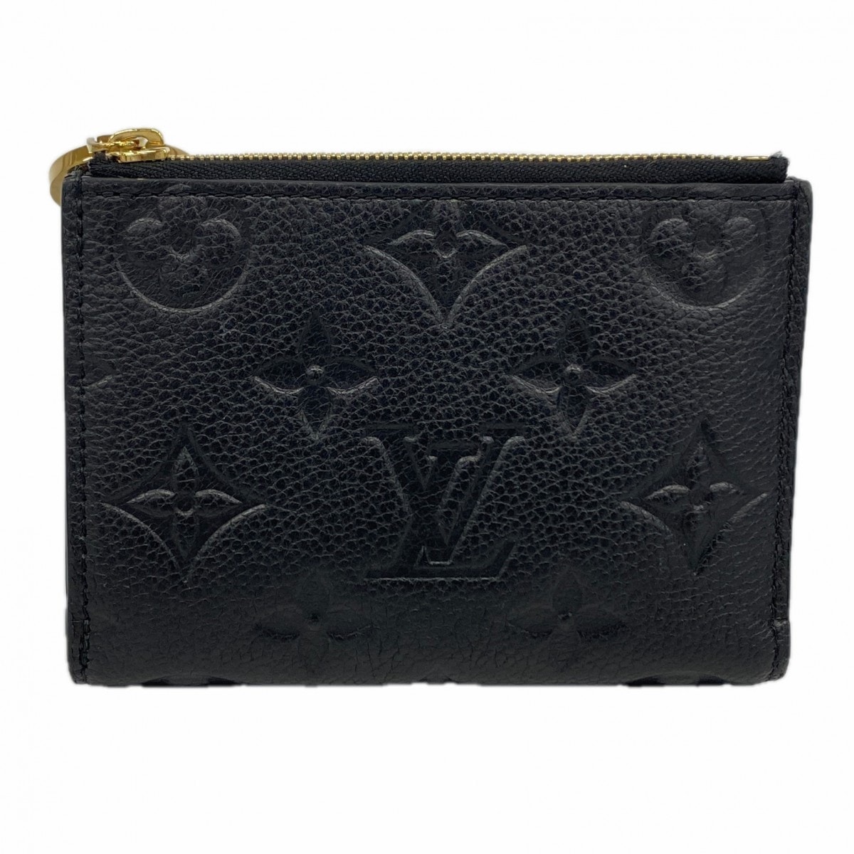 【6dc2666】ルイヴィトン 財布 モノグラム・アンプラント ポルトフォイユリサ M83365 ノワール【中古】レディース