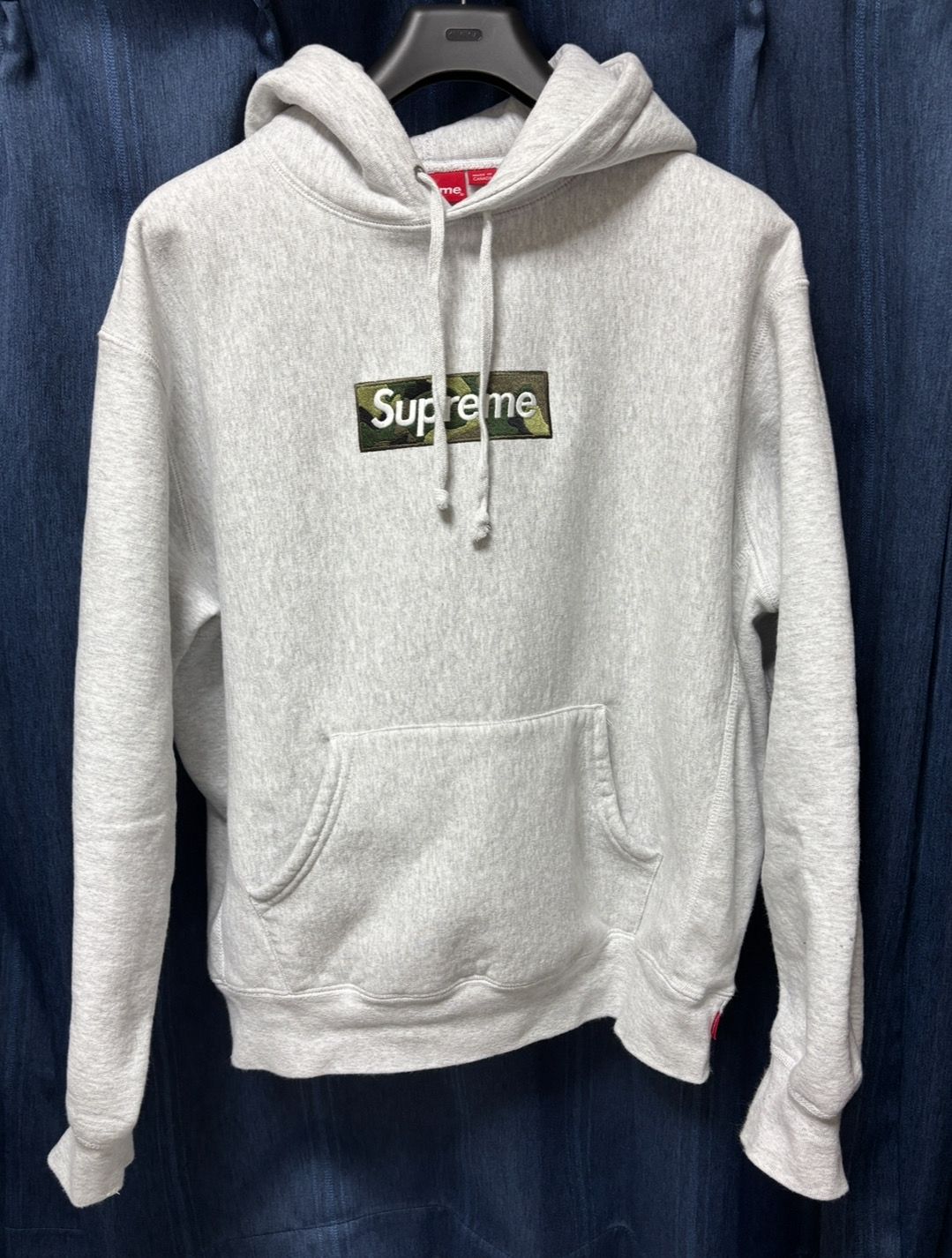 Supreme Box Logo Hooded Sweatshirt "Ash Grey" (23FW)