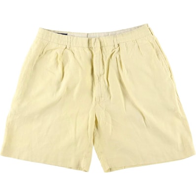 古着 ラルフローレン Ralph Lauren POLO by Ralph Lauren ツータック リネンショーツ ショートパンツ メンズw34相当/eaa549438