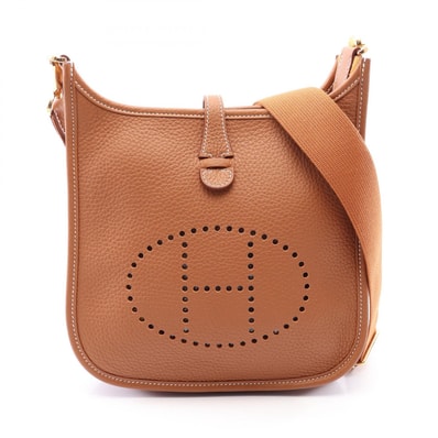 エルメス HERMES エヴリン23 ゴールド ショルダーバッグ バッグ トリヨンクレマンス トリヨンクレマンス レディース ブラウン系 【中古】