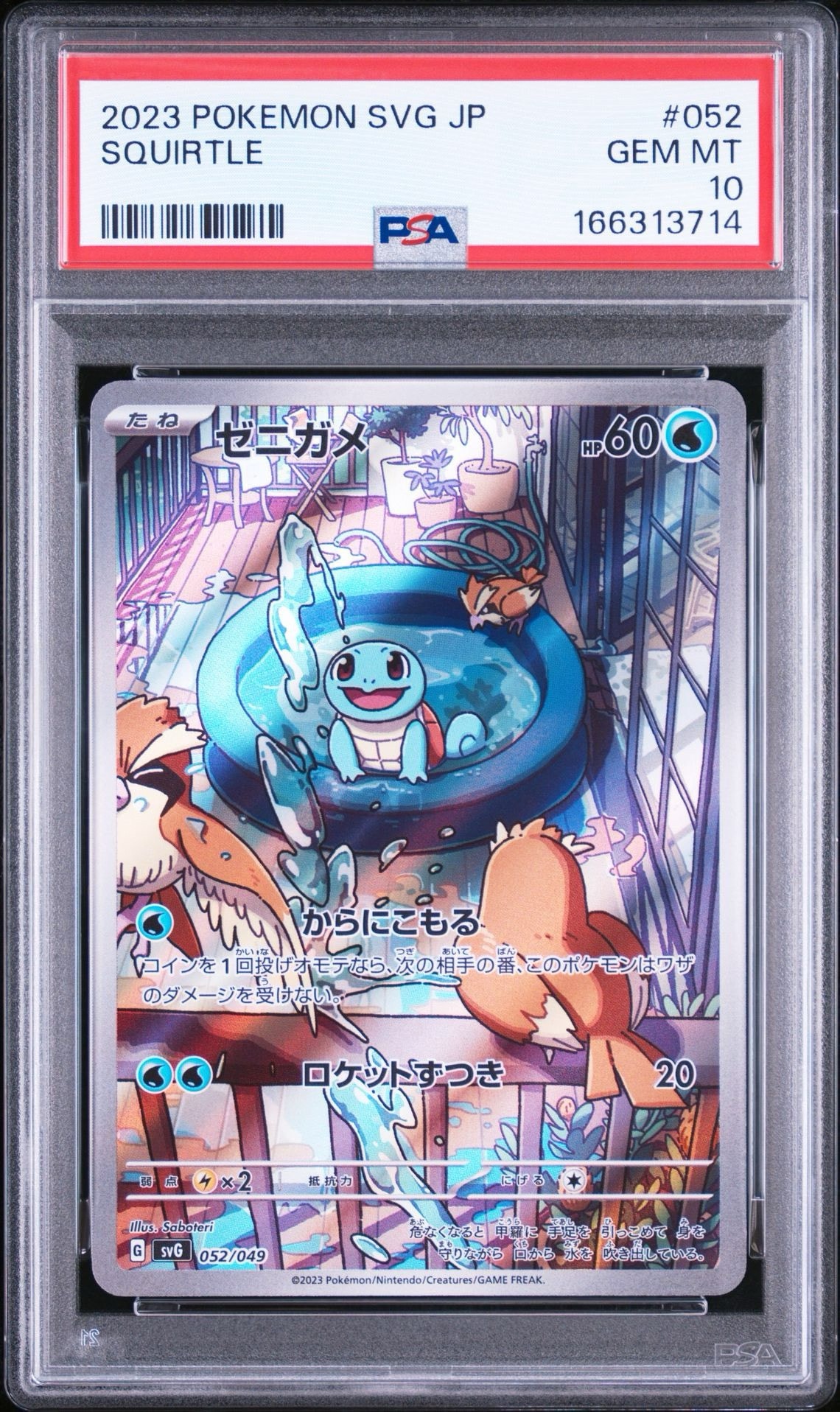 ゼニガメ :フルイラスト [SVG 052/049](スペシャルデッキセットex「フシギバナ・リザードン・カメックス」)