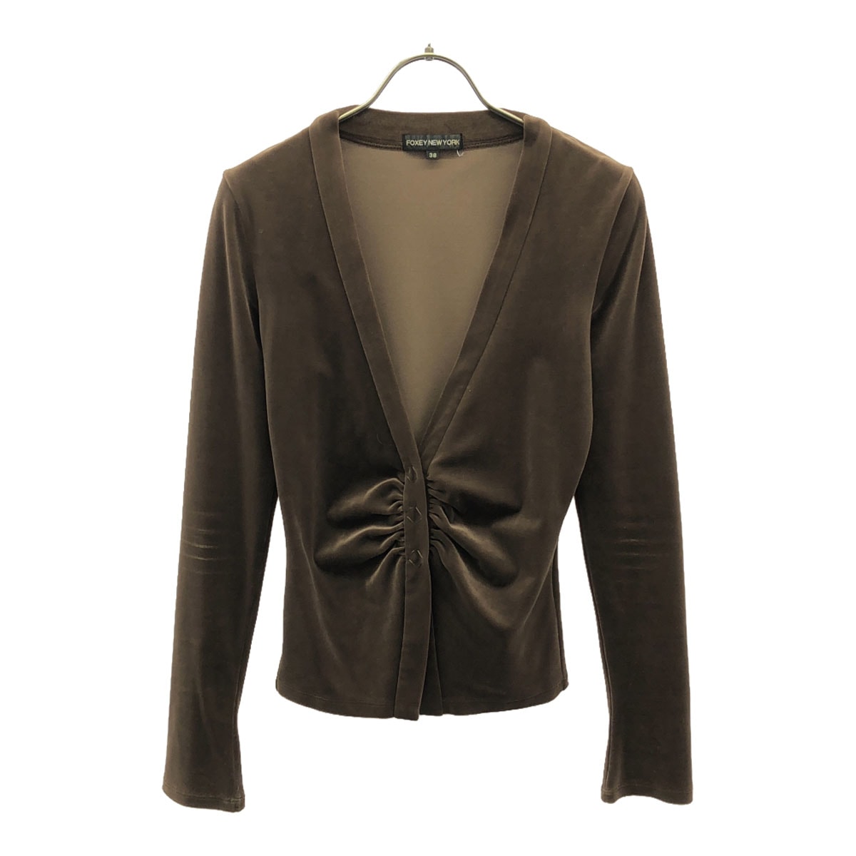 美品 FOXEY フォクシー カーディガン 38 ブラウン ジャケット トップス ニット カシミヤ