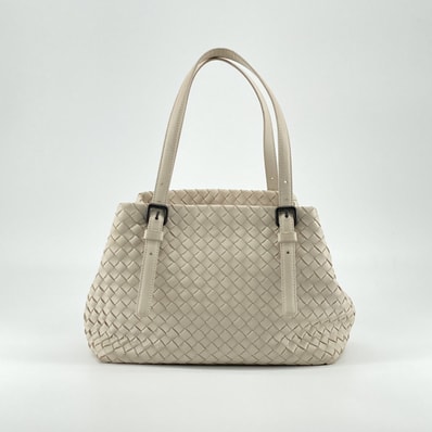 BOTTEGAVENETA(ボッテガヴェネタ) イントレチャート ナッパ ミニ チェスタ 481709 トートバッグ ライトベージュ