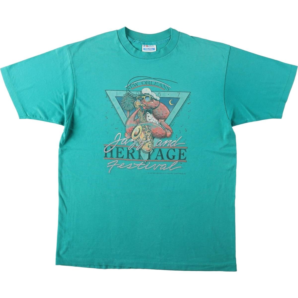 古着 80年代 ヘインズ Hanes プリントTシャツ USA製 メンズXL相当 ヴィンテージ/eaa642637