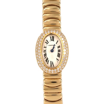 カルティエ ミニベニュワール YG/2D WB5094W1 YG クォーツ