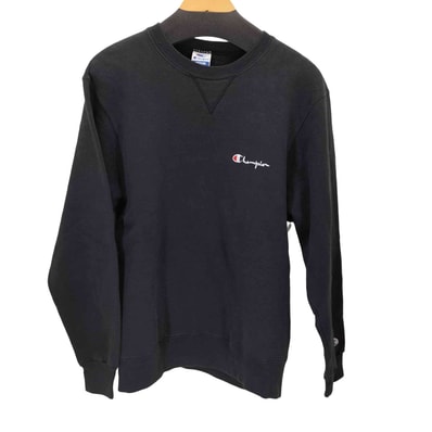90S 刺繍タグ Vガゼット ロゴ刺繍 クルーネックスウェット【1141293042465】