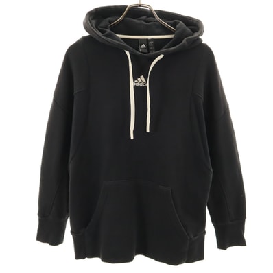 adidas アディダス 長袖 スウェットパーカー L ブラック