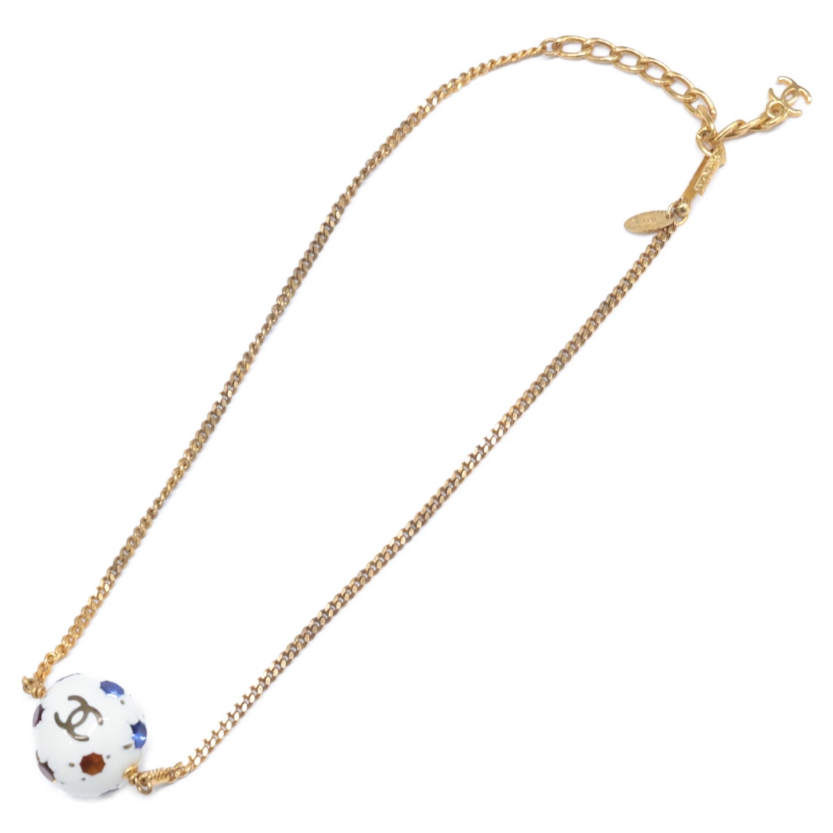 シャネル 98P ココマーク サッカーボールモチーフ マルチストーン