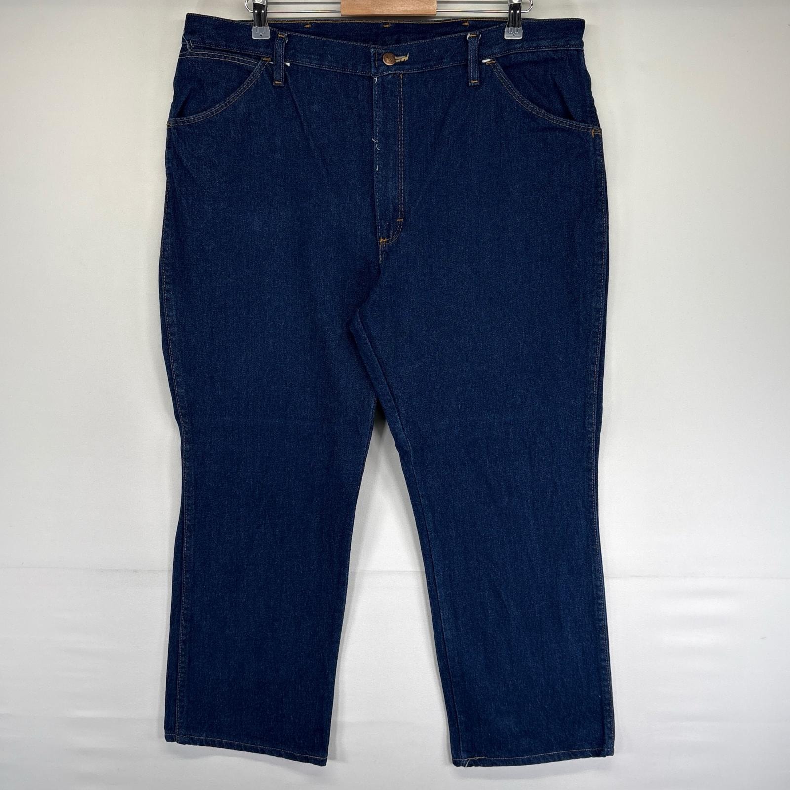 古着 レッドキャップ RED KAP デニム パンツ ワーク 大きいサイズ 濃紺 ジッパーフライ 5ポケット w40 L37  ネイビー系 メンズ