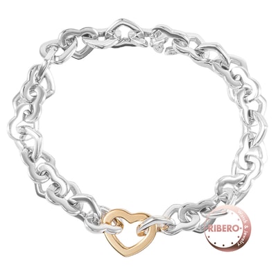 TIFFANY&Co. ティファニー ハートリンク ブレスレット シルバー ゴールド【中古】