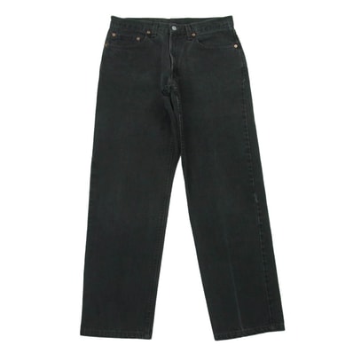 Levi's リーバイス 550-0260 550 RELAXED FIT リラックスド フィット ボタン裏 刻印511 エルパソ工場製 デニム パンツ ダークグレー系 W33 L32【中古】