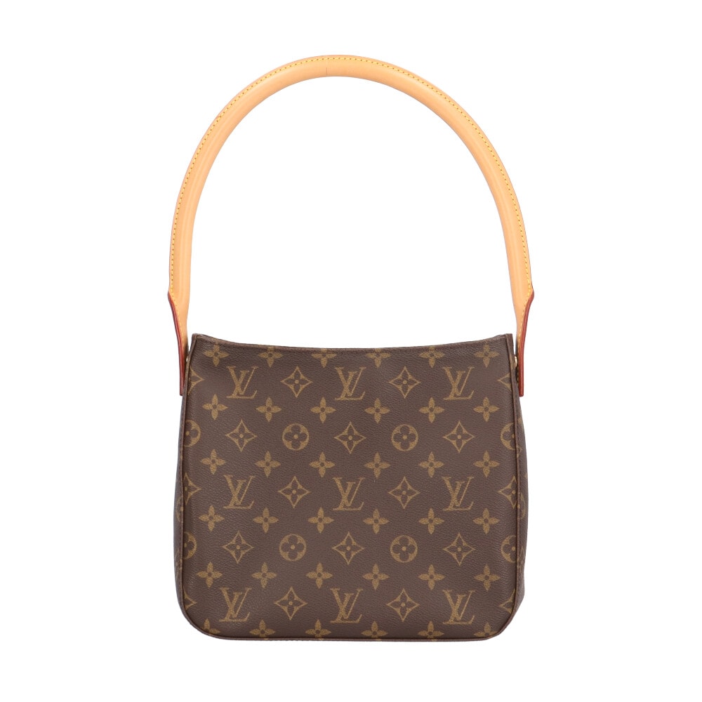 ルイヴィトン ルーピングMM モノグラム ショルダーバッグ モノグラムキャンバス M51146 ブラウン レディース LOUIS VUITTON 中古