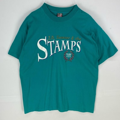 古着 90's/90年代 フルーツオブザルーム FRUIT OF THE LOOM USA製 半袖Tシャツ 音楽 クルーネック XL グリーン系 プリント メンズ