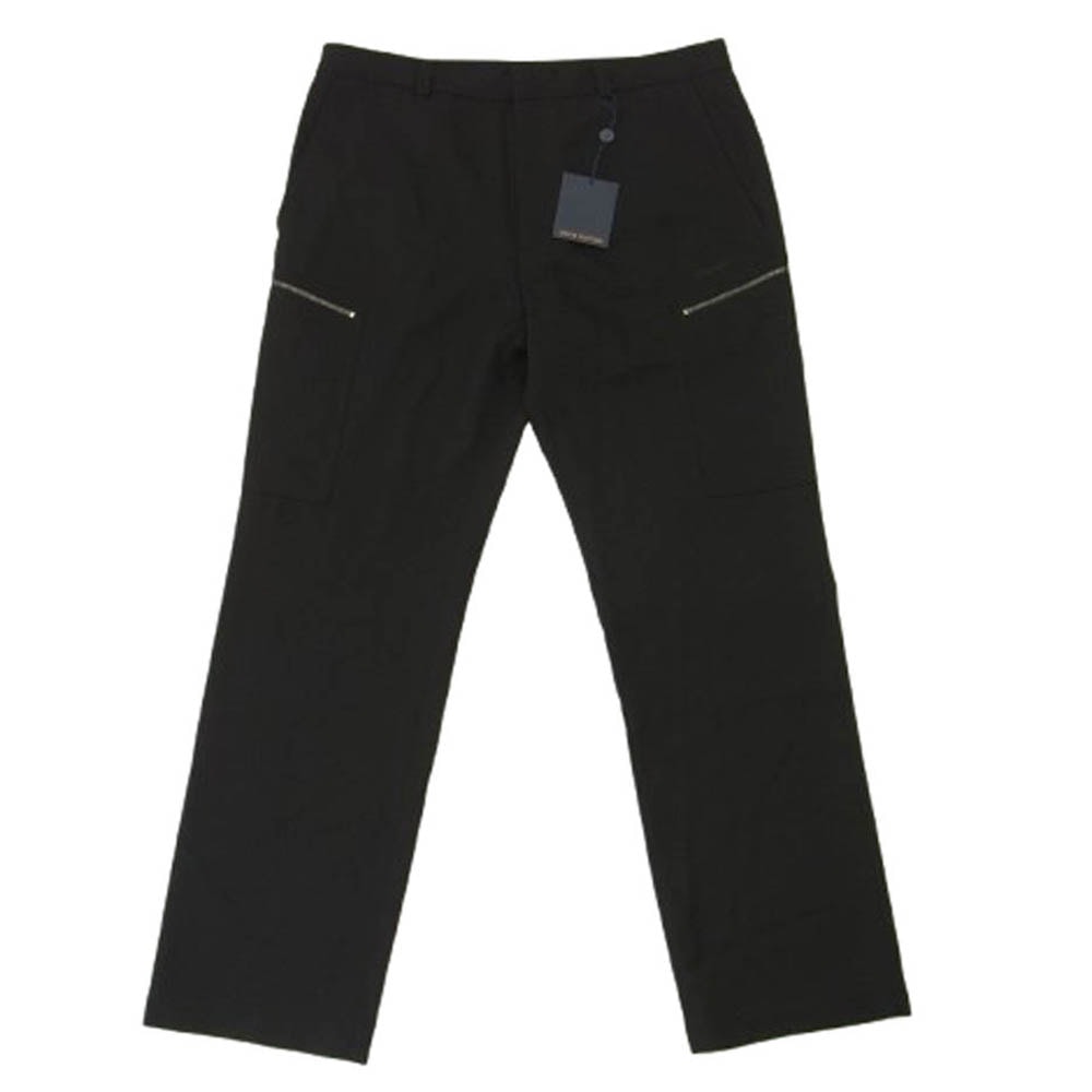 LOUIS VUITTON ルイ・ヴィトン パンツ 25SS RM251M RHL HSP77W LV ロゴ 刺繍 テーラード カーゴ ロング パンツ ブラック系 56【極上美品】【中古】