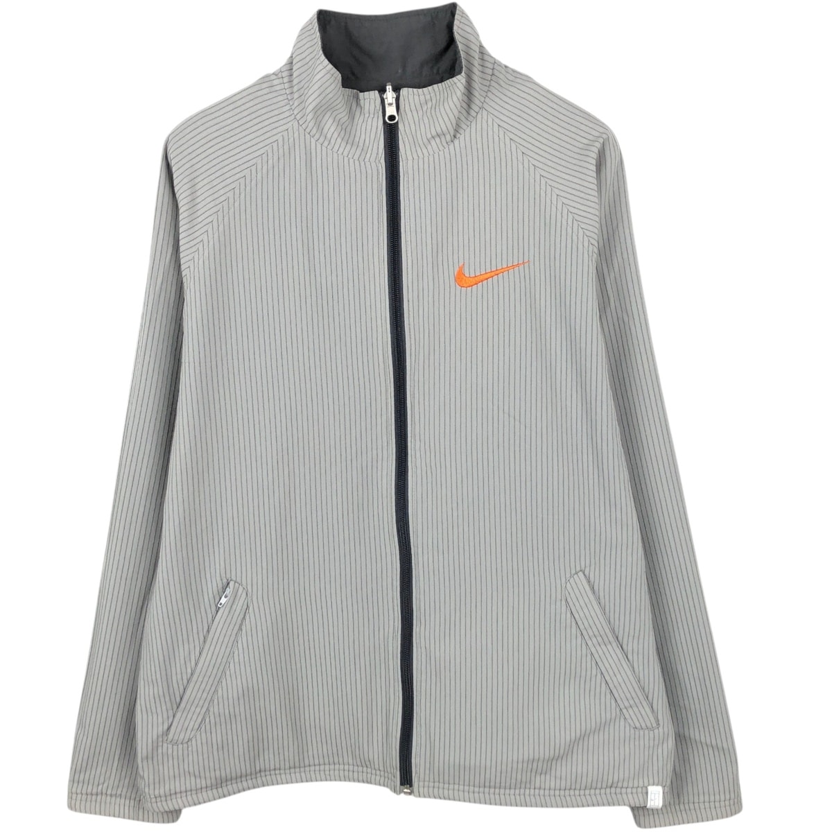 古着 ナイキ NIKE ストライプ柄 リバーシブル ウインドブレーカー メンズL相当/eaa651627