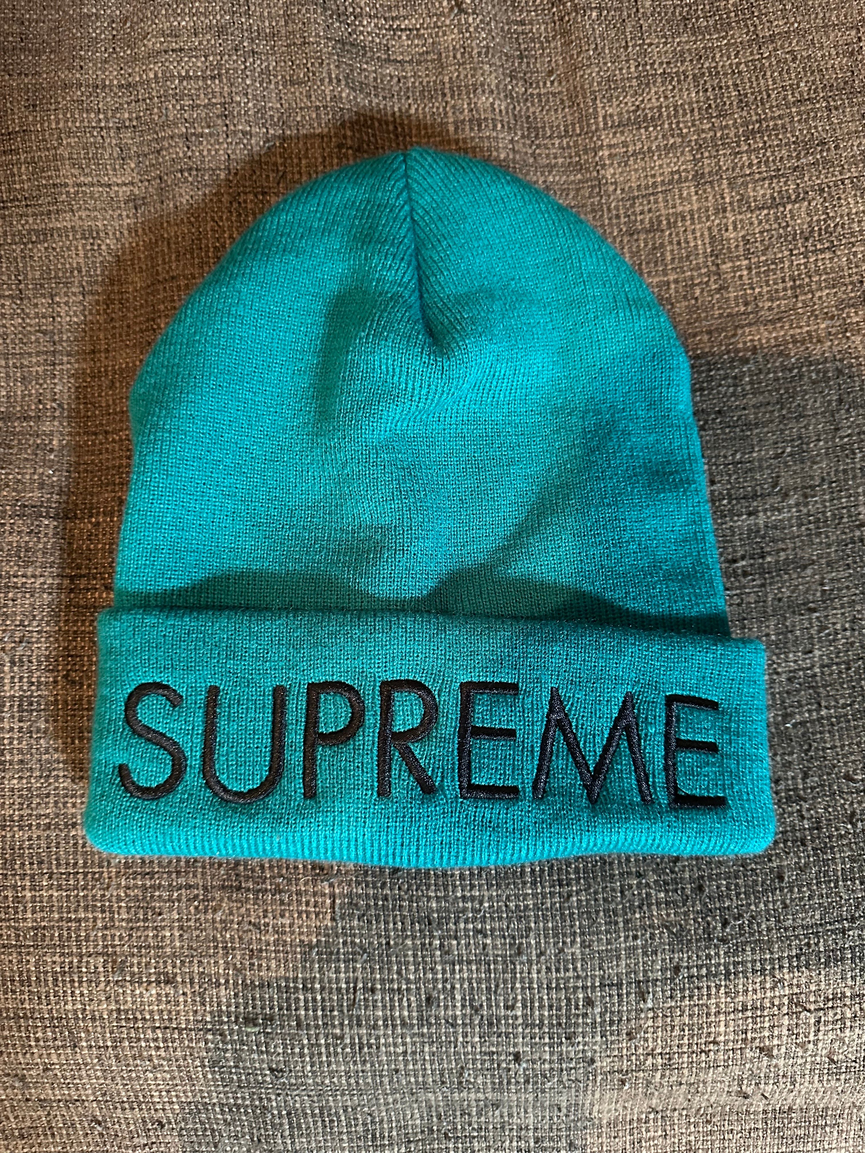 Supreme Capital Beanie "Dark Aqua"