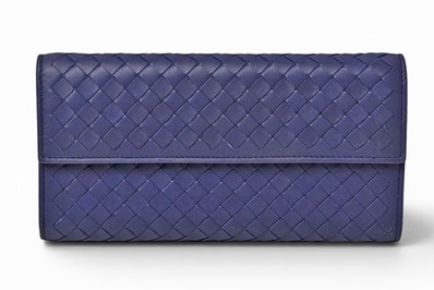 ボッテガヴェネタ 財布 BOTTEGA VENETA 長財布/コンチネンタルウォレット ダークパープル 150509【中古】