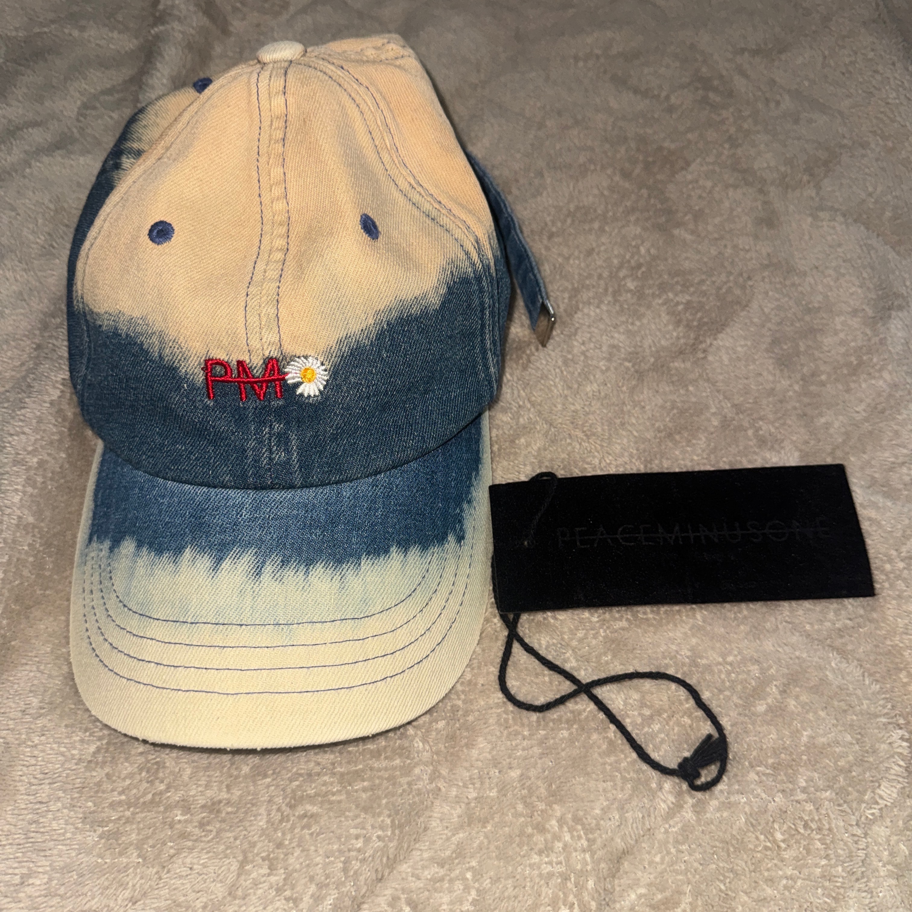 PEACEMINUSONE PMO DENIM BLEACH CAP #1 "Blue" / G-DRAGON
