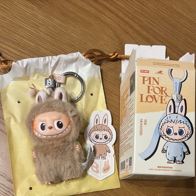 POP MART THE MONSTERS (LABUBU) Pin for Love Series-Vinyl Plush Pendant (A-M) B
