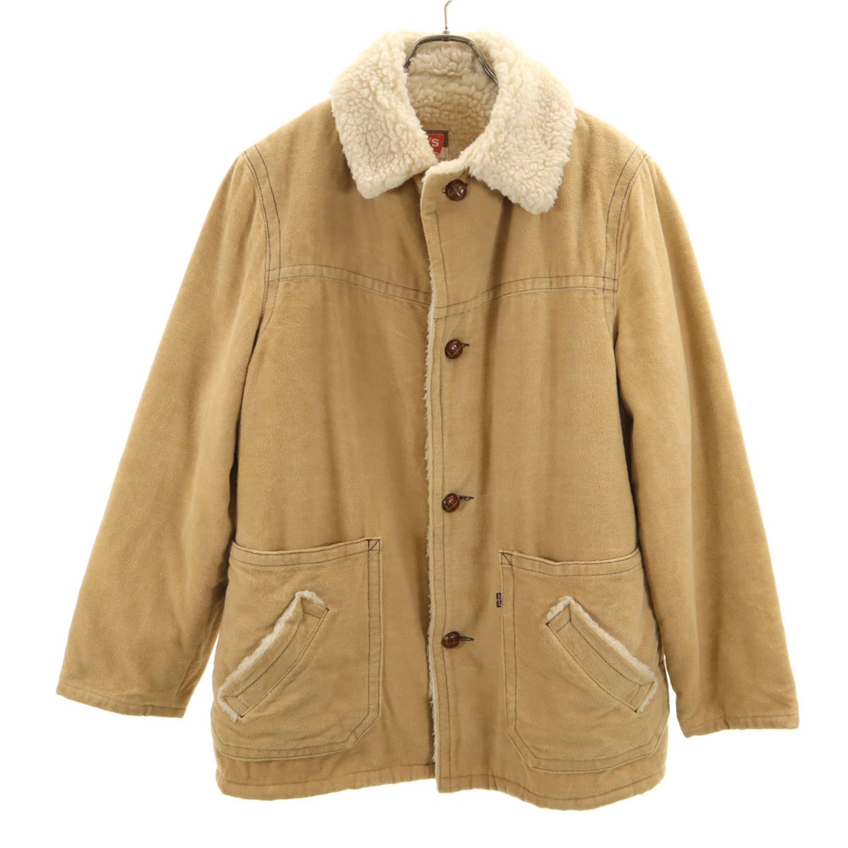 Levi's リーバイス 70s USA製 ヴィンテージ ランチ コート L ベージュ 裏ボア