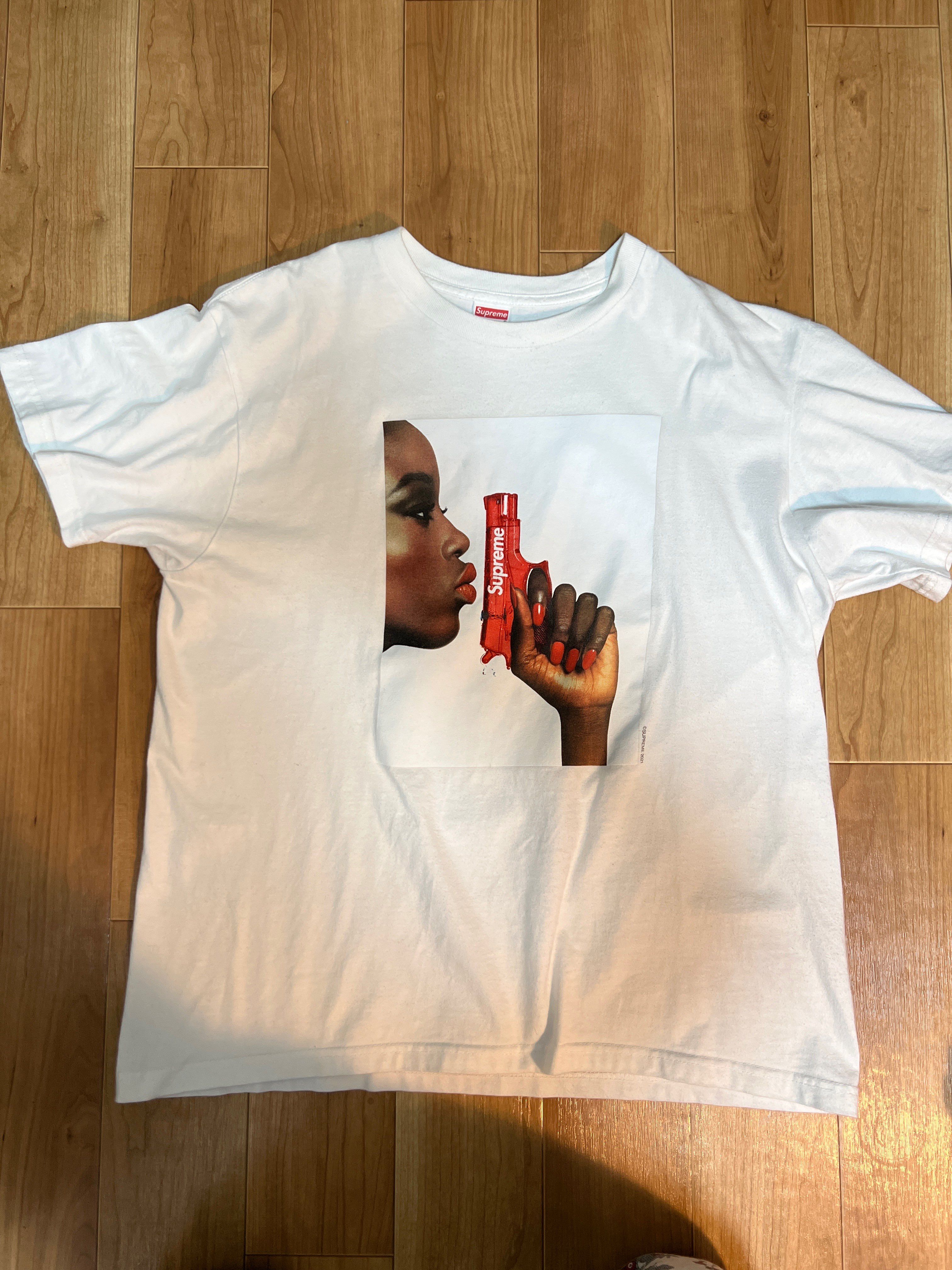 Supreme Water Pistol Tee "White"