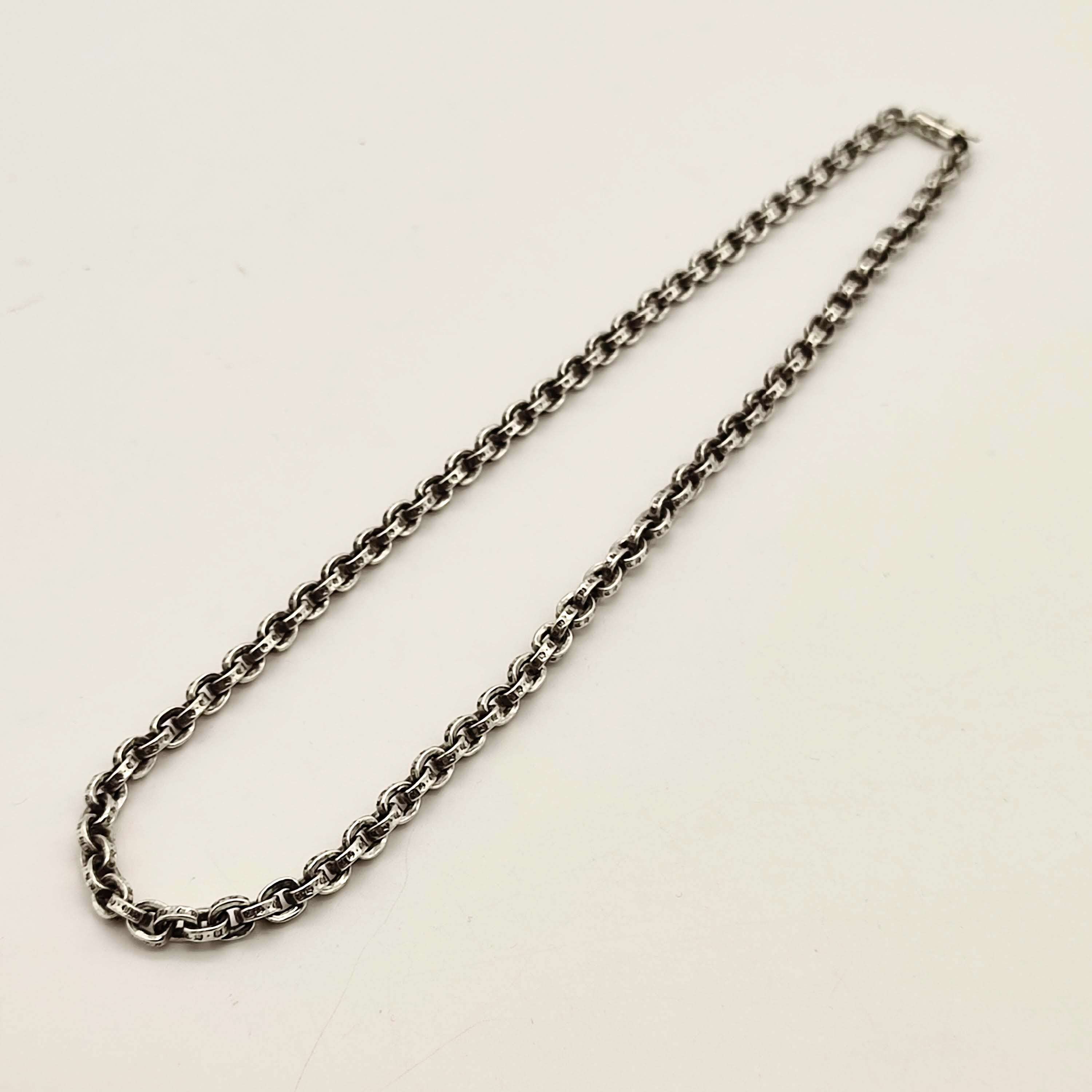 Chrome Hearts Paper Chain Necklace 45cm (18inch) "Silver"