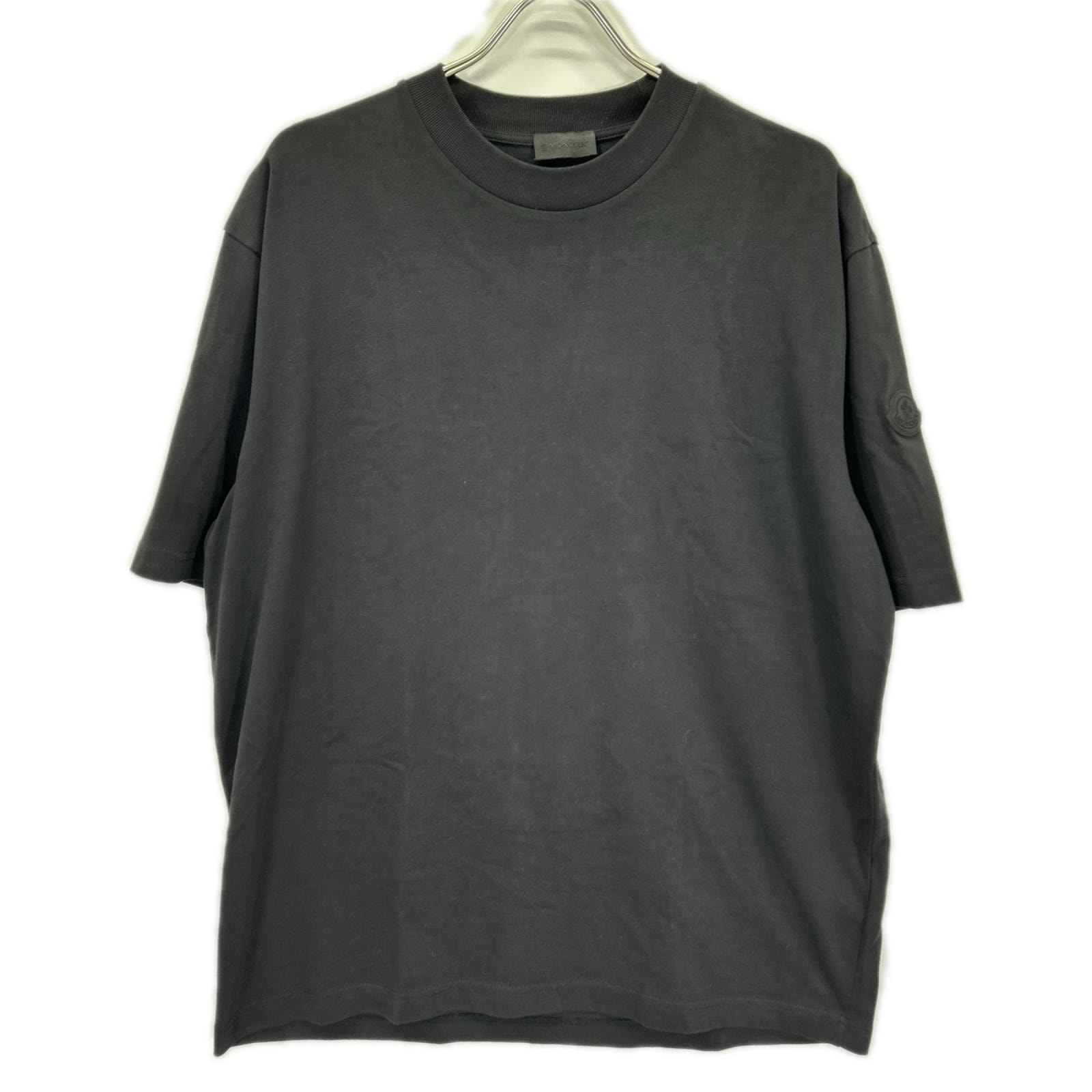 モンクレール 24年 ブラック SS T-SHIRT バックロゴ Tシャツ M