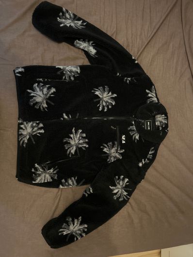 WIND AND SEA Palm Tree (pattern) Fleece Jk "Black"