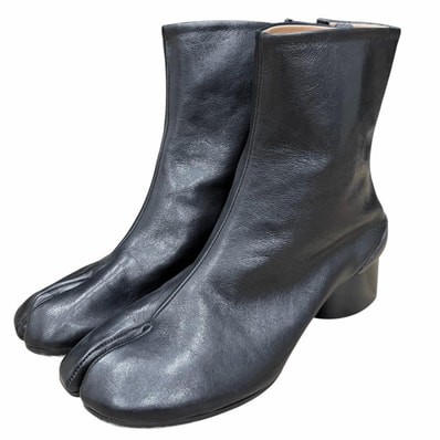 美品 メゾンマルジェラ22 ショートブーツ ブラック 38 S58WU0273