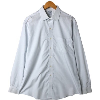 古着 ブルックスブラザーズ Brooks Brothers Est.1818 ワイドカラー 長袖 コットンチェックシャツ メンズL相当/eaa544730