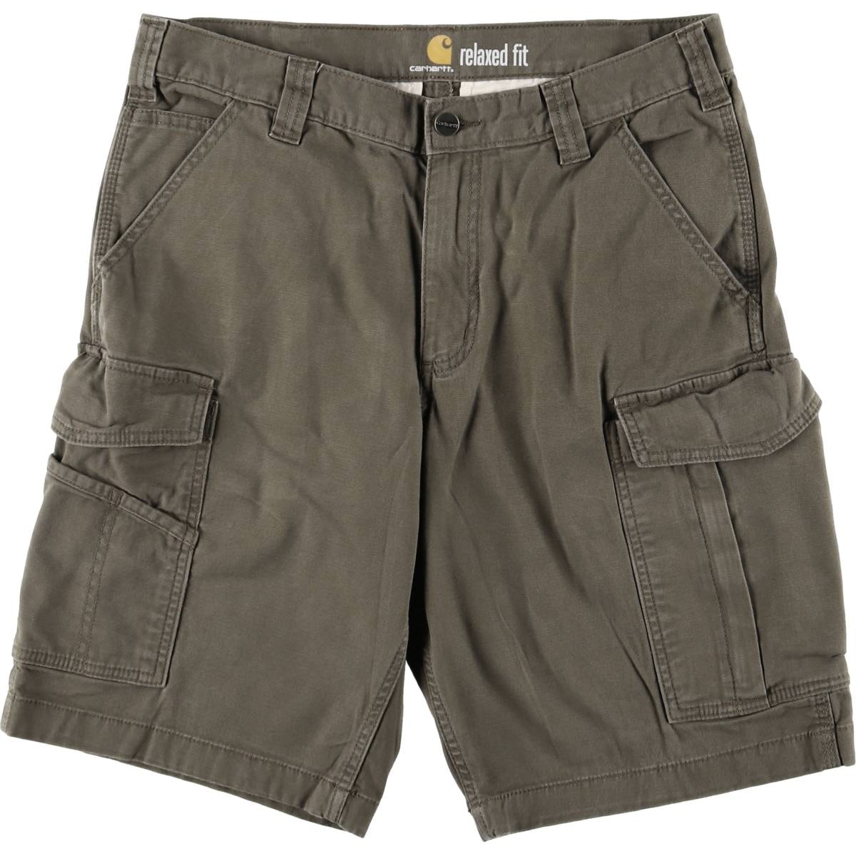古着 カーハート Carhartt RELAXED FIT ダック カーゴショーツ ハーフパンツ メンズw33相当/eaa567647