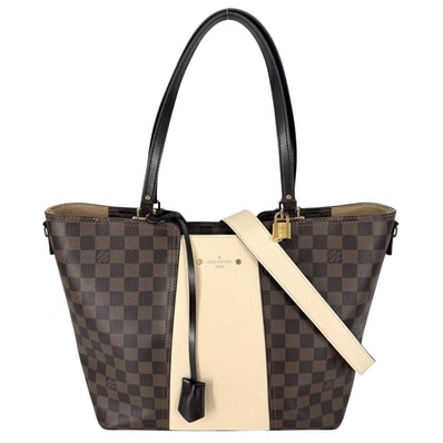 LOUIS VUITTON ルイヴィトン 2WAY ダミエ ジャージー ハンドバッグ ショルダーバッグ 肩掛け 斜め掛け N44022 ダミエキャンバス ブラウン 茶 ゴールド金具 レディース【中古品】