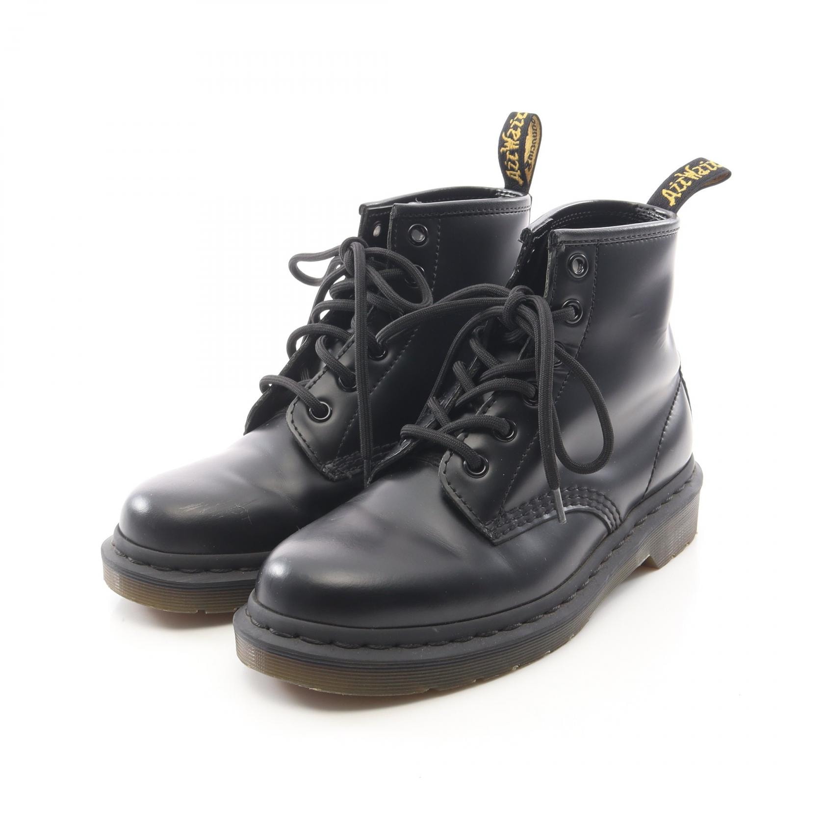 ドクターマーチン Dr.Martens 101 6ホール ブーツ 靴 レザー レディース ブラック系 【中古】