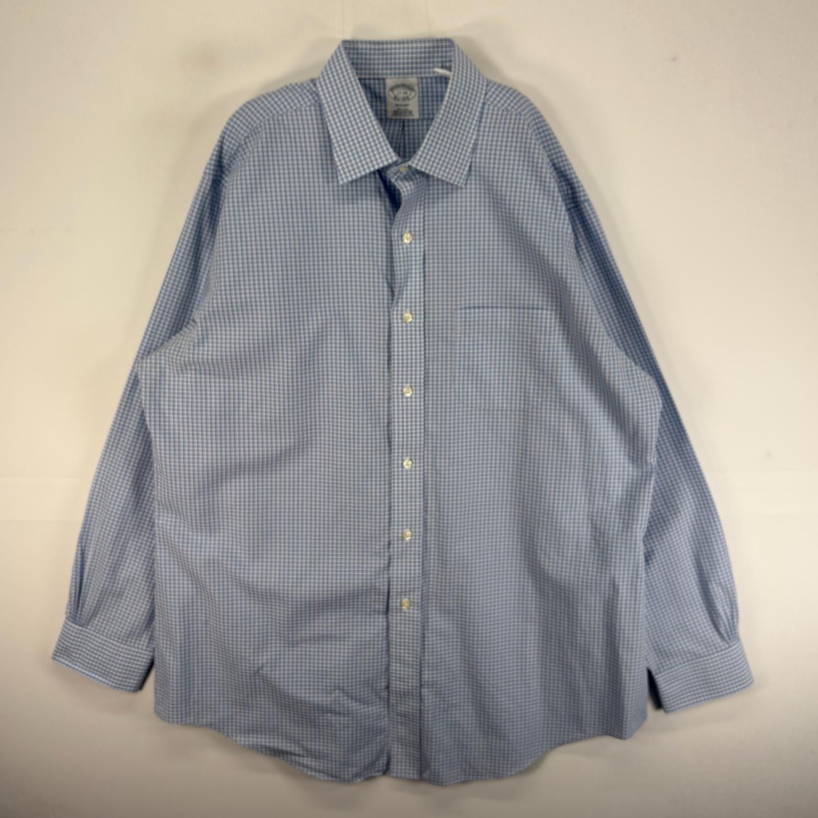 古着 ブルックスブラザーズ Brooks Brothers 長袖シャツ 胸ポケ REGENT XL  ブルー系 チェック メンズ