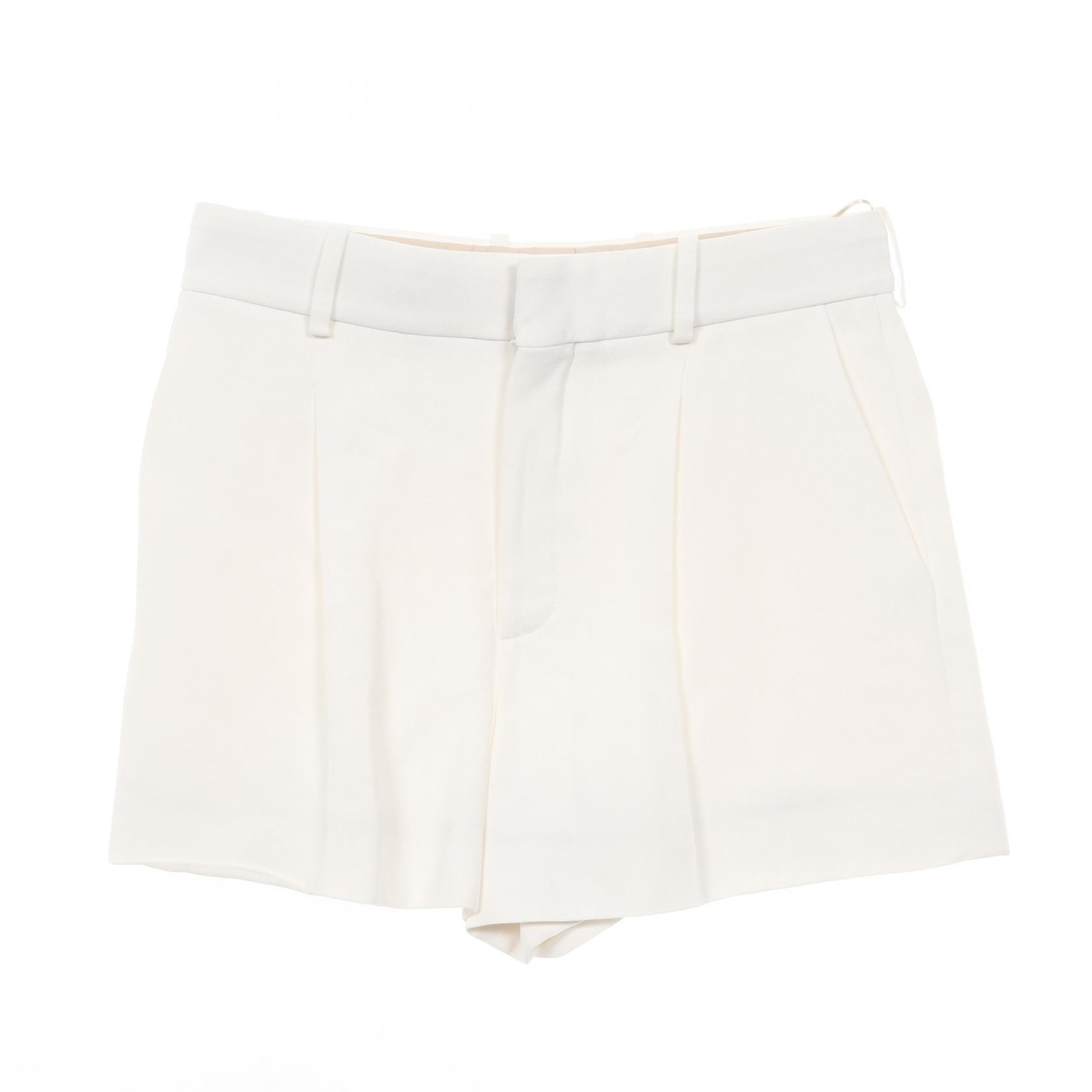 クロエ Chloe パンツ 衣料品 ボトムス レーヨン アセテート レディース ホワイト系 / ベージュ系 【中古】