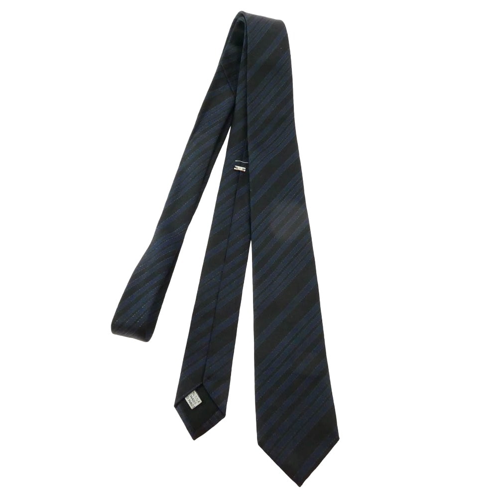 DIOR HOMME ディオールオム ネクタイ シルク ネクタイ ブラック系 ネイビー系【中古】
