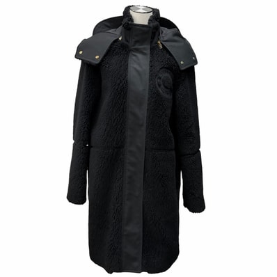 極美品 バーバリー コート ブラック レディース 38 8046581