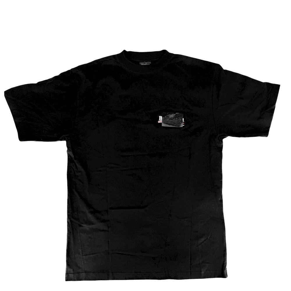 BALENCIAGA バレンシアガ 半袖Tシャツ クルーネックTシャツ トップス アパレル 服 XXS 641675 ブラック 黒 コットン メンズ オールシーズン【中古品】