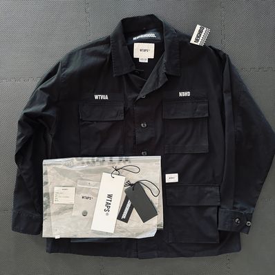 Wtaps x Neighborhood Jungle LS Shirt "Black"