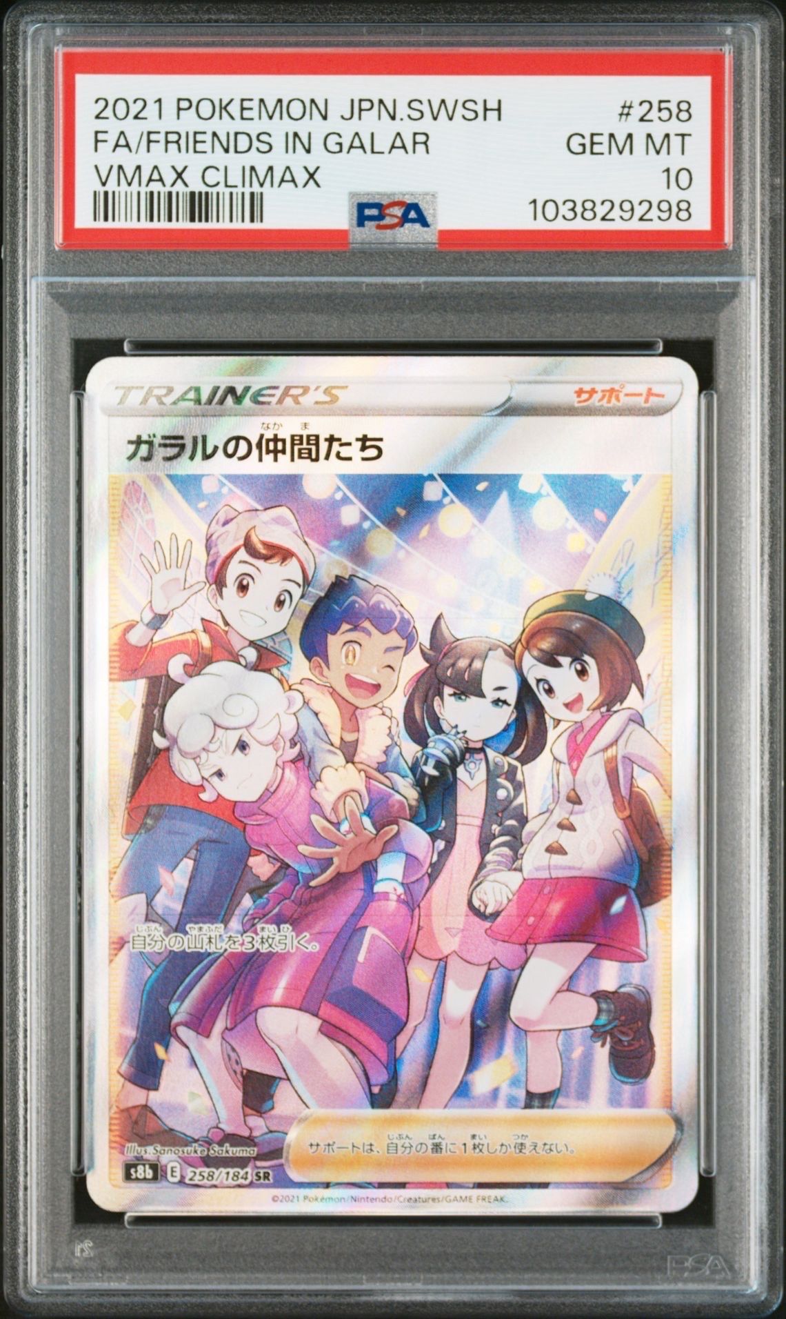 ガラルの仲間たち SR[S8b 258/184](ハイクラスパック「VMAXクライマックス」)