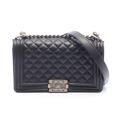シャネル CHANEL ボーイシャネル ショルダーバッグ バッグ キャビアスキン(グレインドカーフ) レディース ブラック系 A67086 【中古】