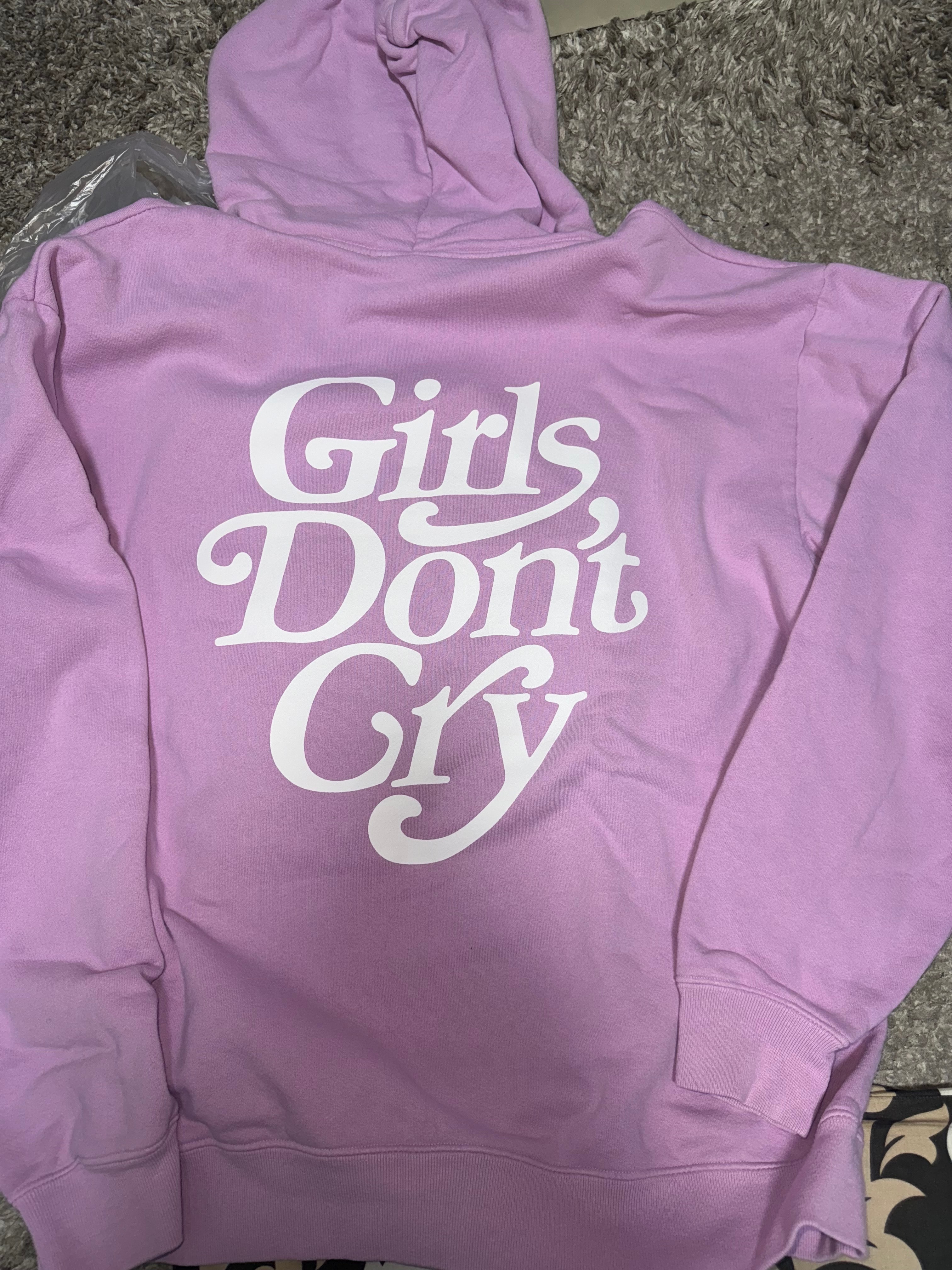 Girls Don't Cry Logo Hoodie パーカー パープル