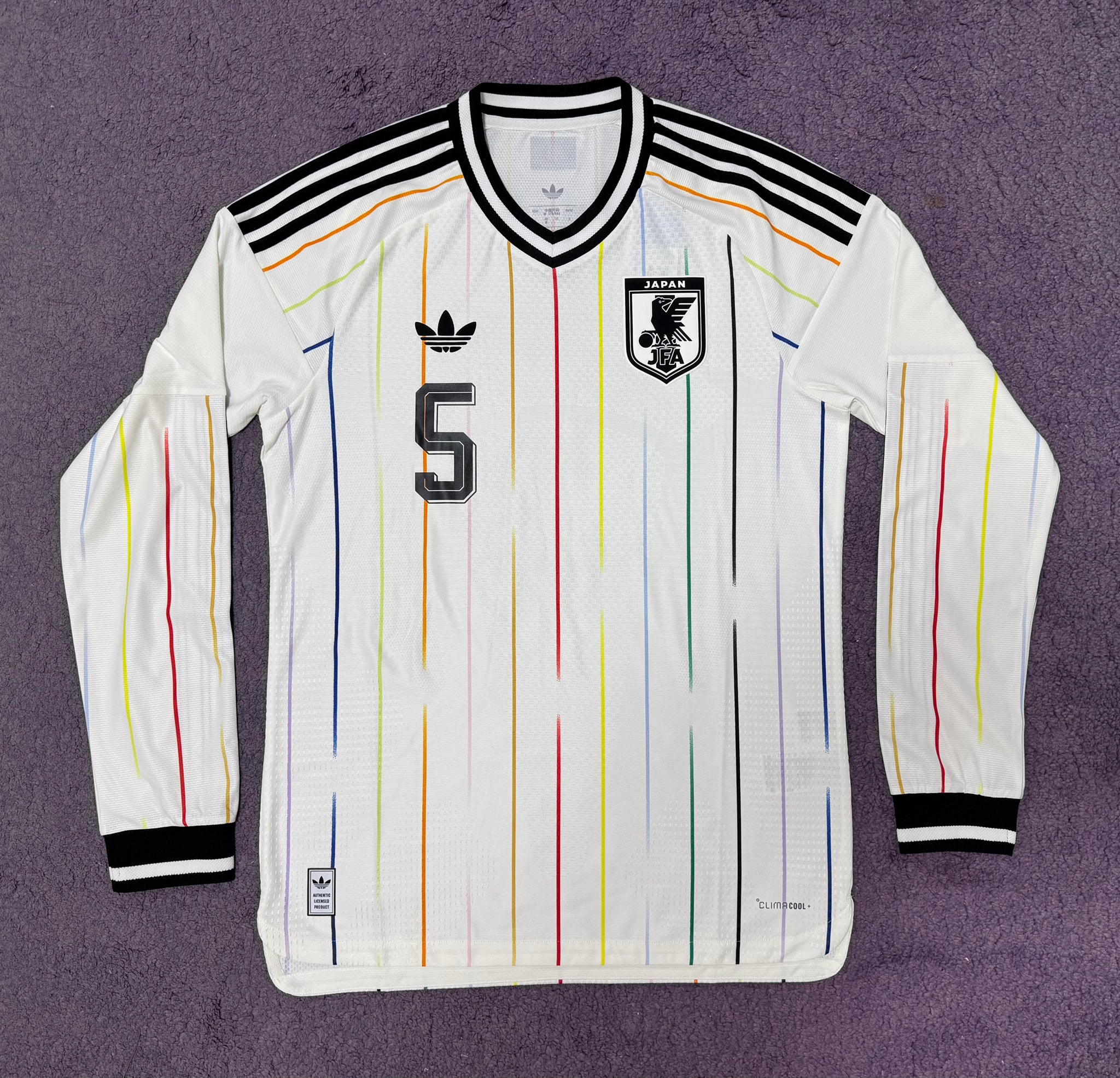 adidas Japan National Team 2026 Away Authentic Jersey Long Sleeve "OffWhite/Black"