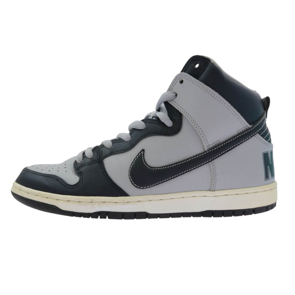 NIKE ナイキ スニーカー 313171-440 SB Dunk High Georgetown Hoyas ダンク ハイ ジョージタウン ホーヤーズ ハイカット スニーカー グレー系 ネイビー系 28cm【中古】