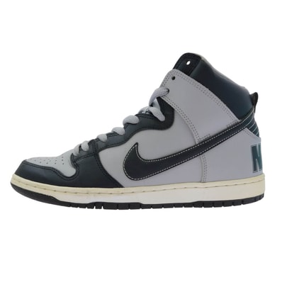 NIKE ナイキ スニーカー 313171-440 SB Dunk High Georgetown Hoyas ダンク ハイ ジョージタウン ホーヤーズ ハイカット スニーカー グレー系 ネイビー系 28cm【中古】