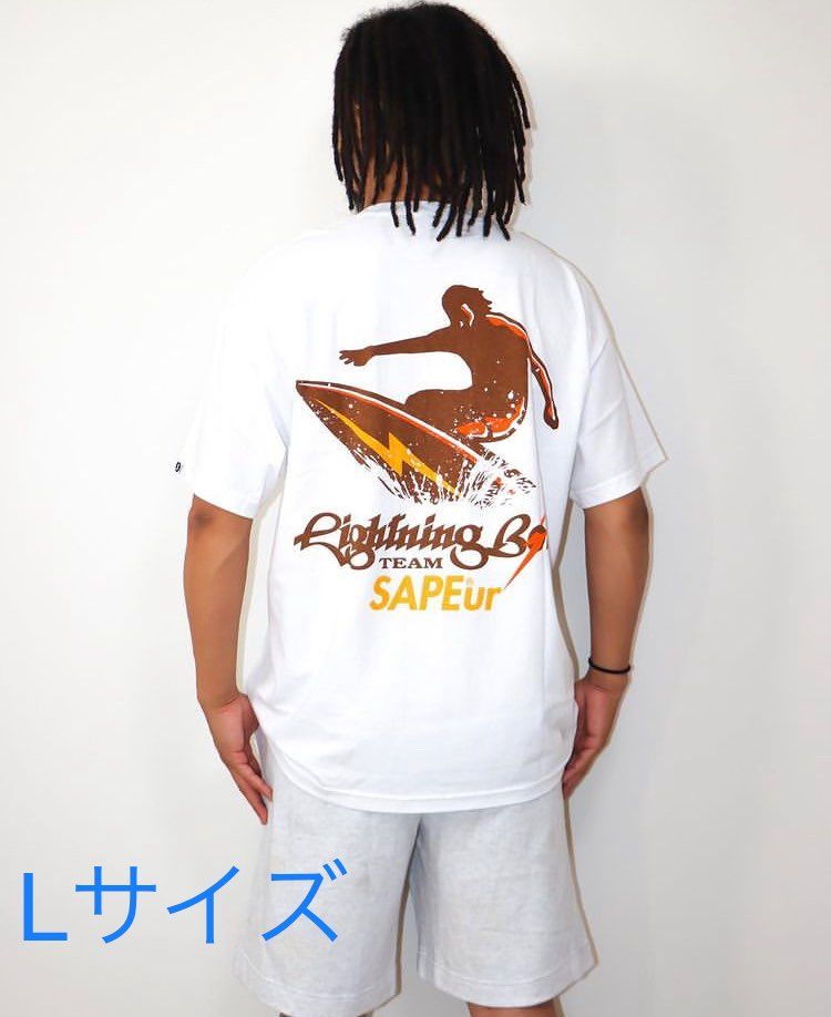 サプール LIGHTNING BOLT × SAPEur サーフィン Tシャツ