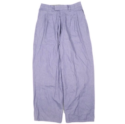 ADAM ET ROPE アダムエロペ 23SS オーガニックコットン カラーデニム 3タックワイドスラックス サステナブル GMS03160 M パープル パンツ ボトムス g26134