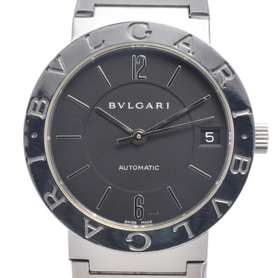 ブルガリ BVLGARI BB33SS ブルガリ・ブルガリ ブラック 自動巻き メンズ 良品 箱付き 腕時計 P#149077